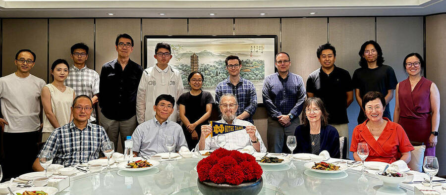 Group photo from ND Beijing-Peking University joint academic workshop